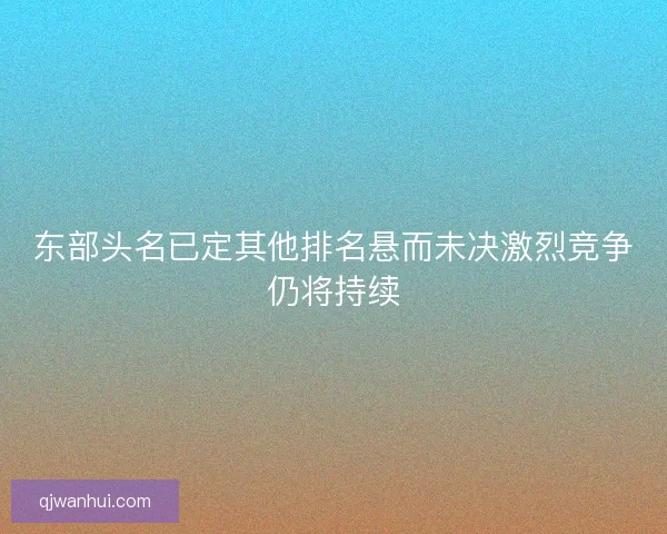 东部头名已定其他排名悬而未决激烈竞争仍将持续 东部头名已定其他排名悬而未决激烈竞争仍将持续